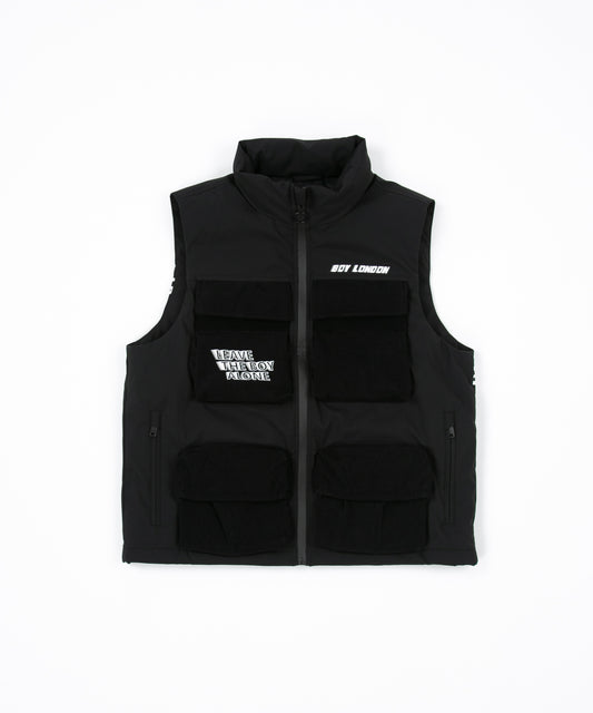 BOY EAGLE DOWN VEST BLACK【B223N3000302】