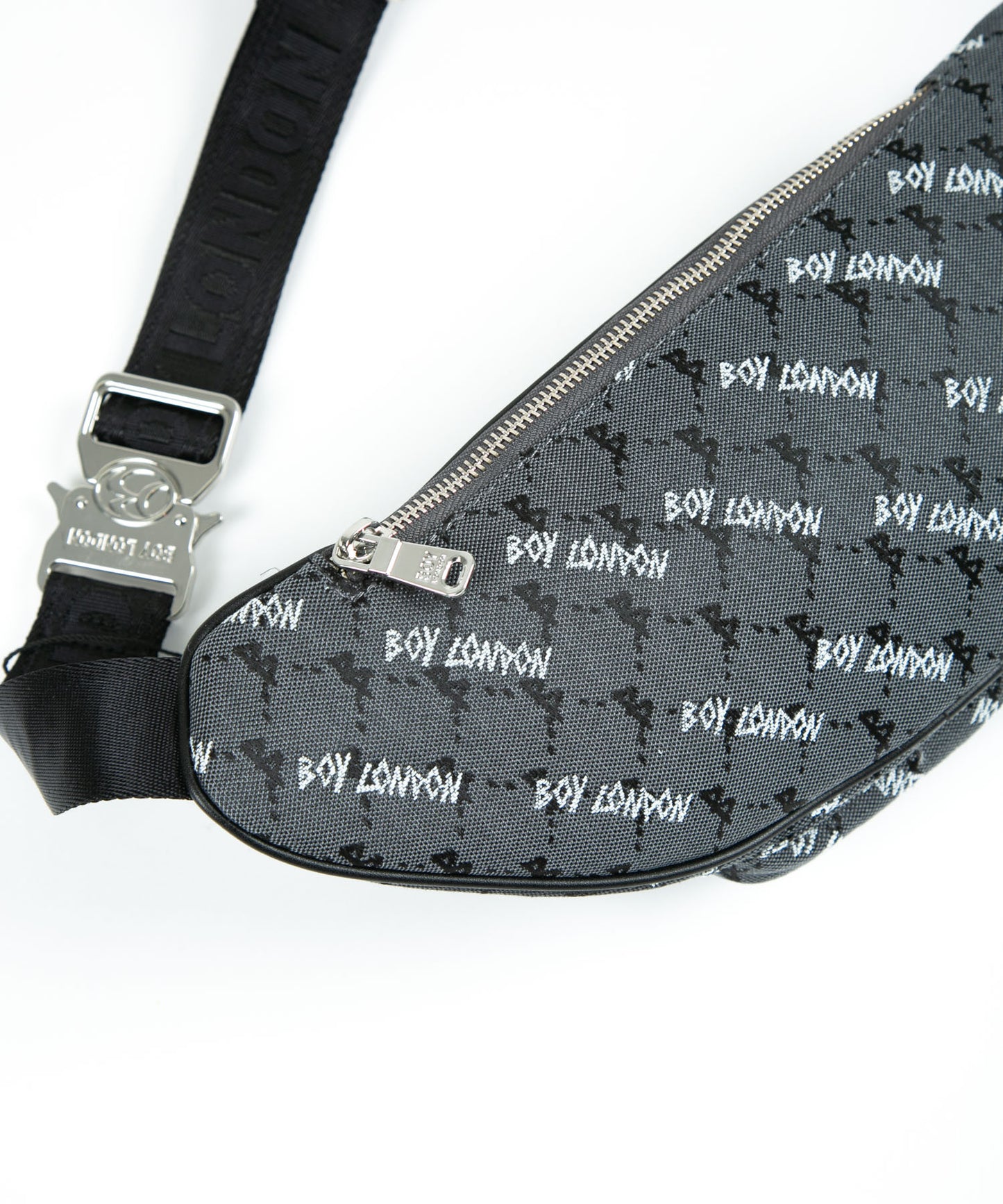 JACQUARD WAIST BAG BLACK【B224N8501202】