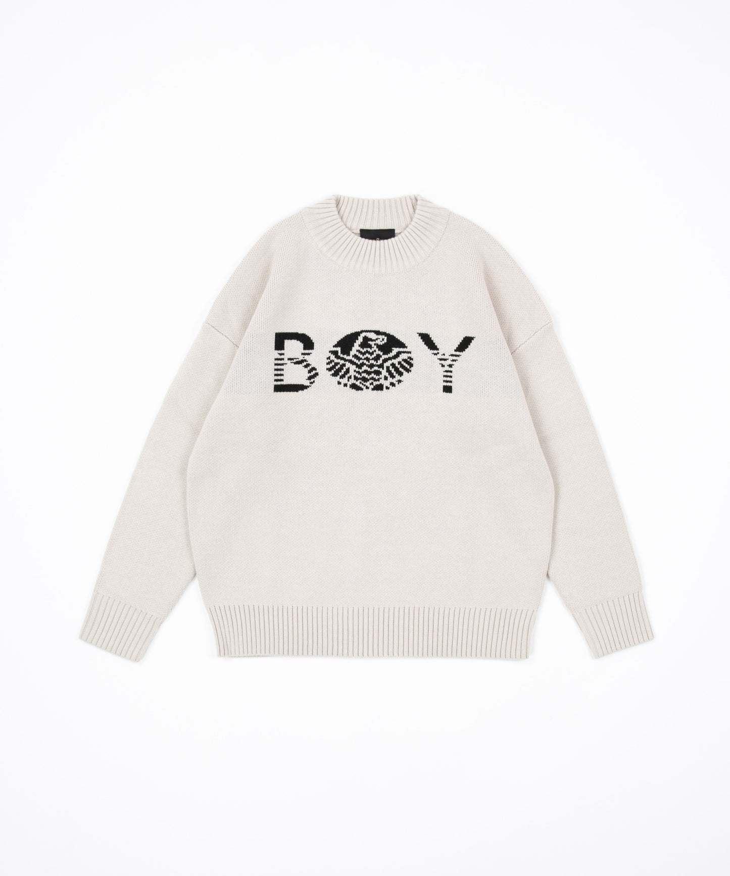 BOY CREW NECK SWEATER OFF WHITE【B223N6060031】