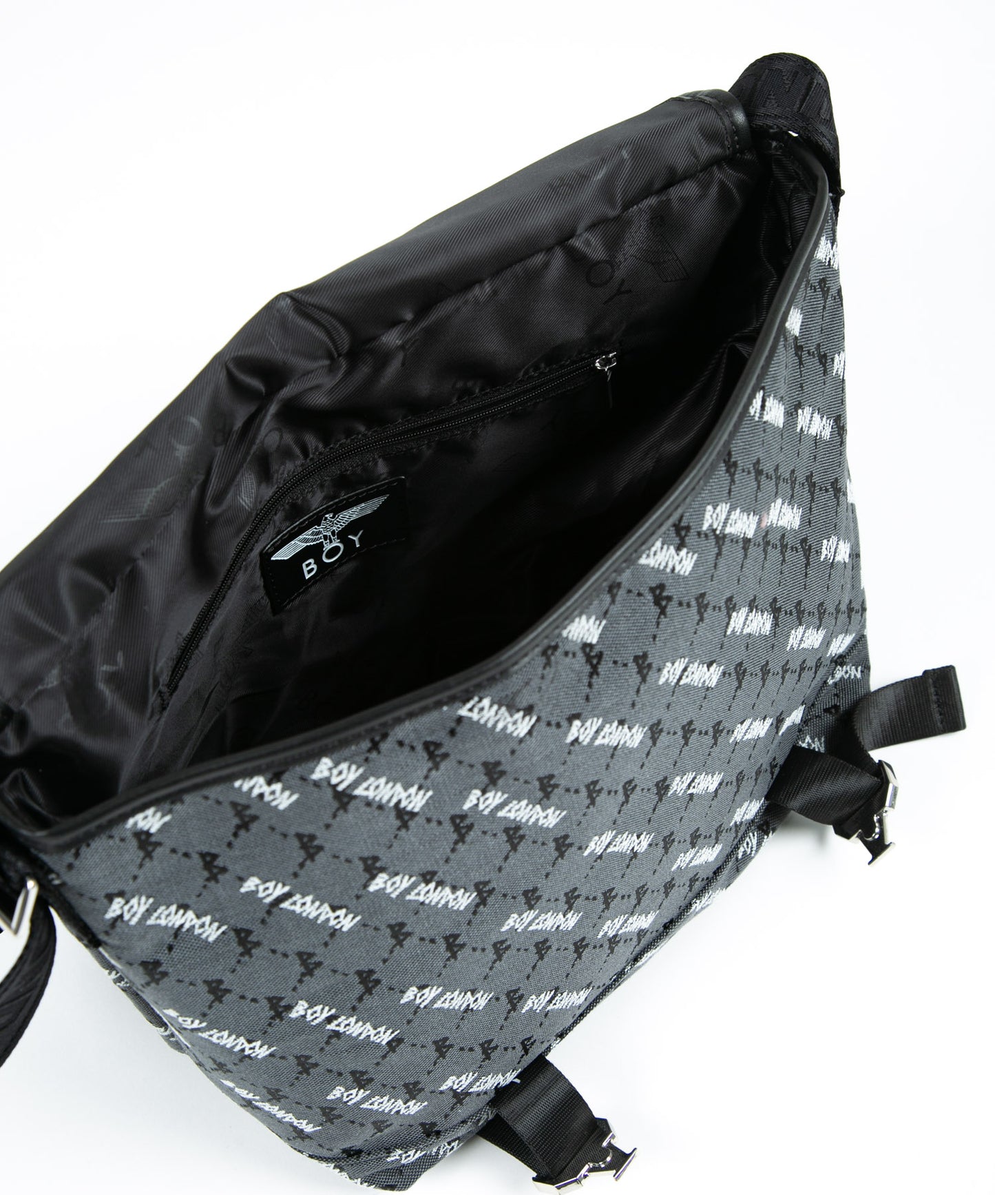 JACQUARD MINI MESSENGER BAG BLACK【B224N8500902】