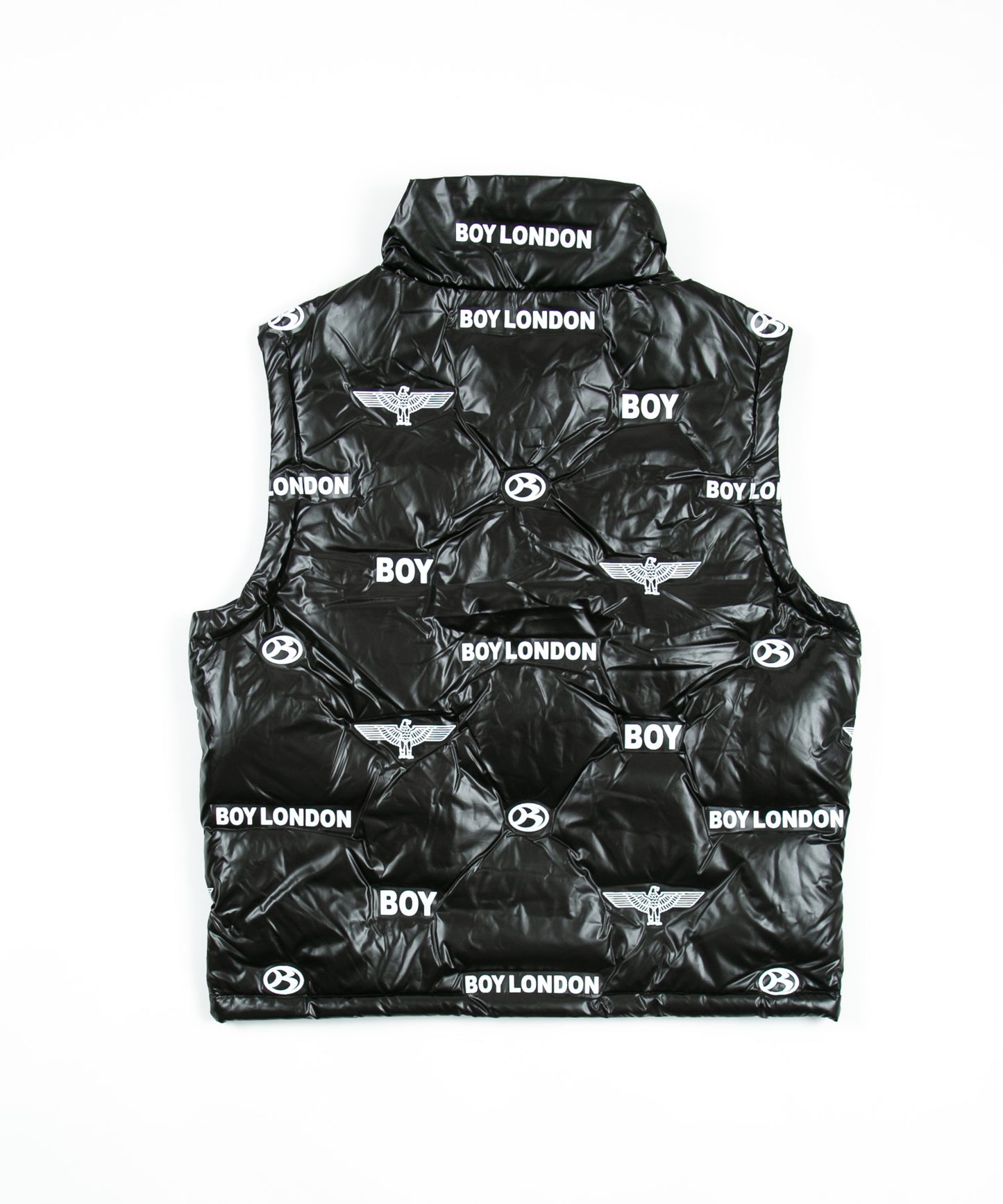 LOGO PATTERN DOWN VEST BLACK【B224N3000102】