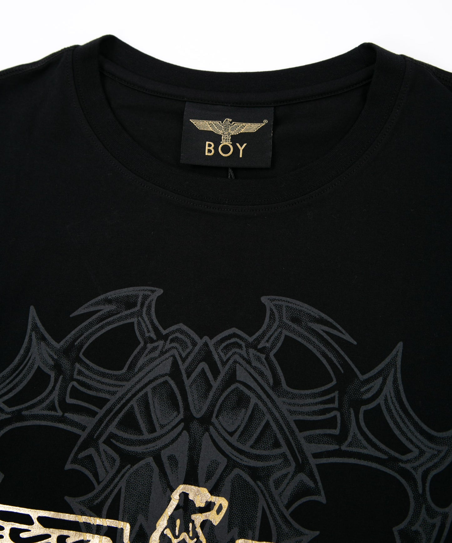 TRIBAL EAGLE TEE BLACK【B223N0100702】