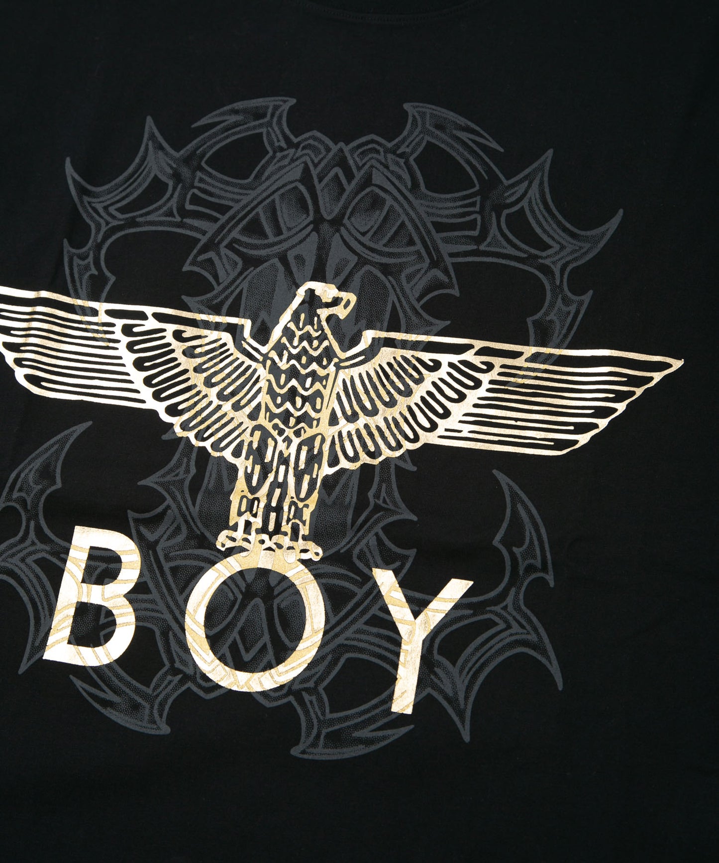 TRIBAL EAGLE TEE BLACK【B223N0100702】