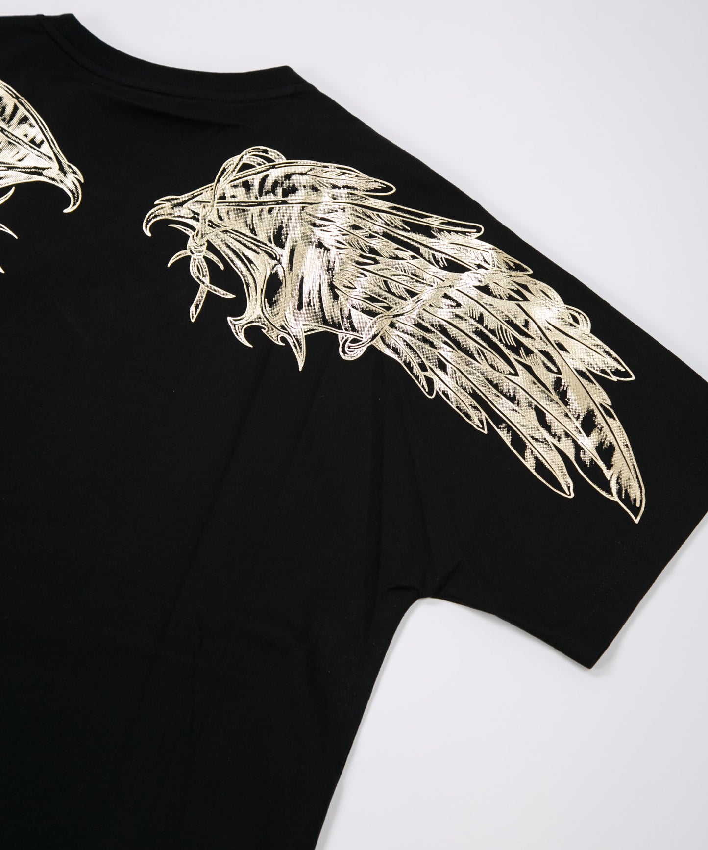 TRIBAL EAGLE TEE BLACK【B223N0100702】