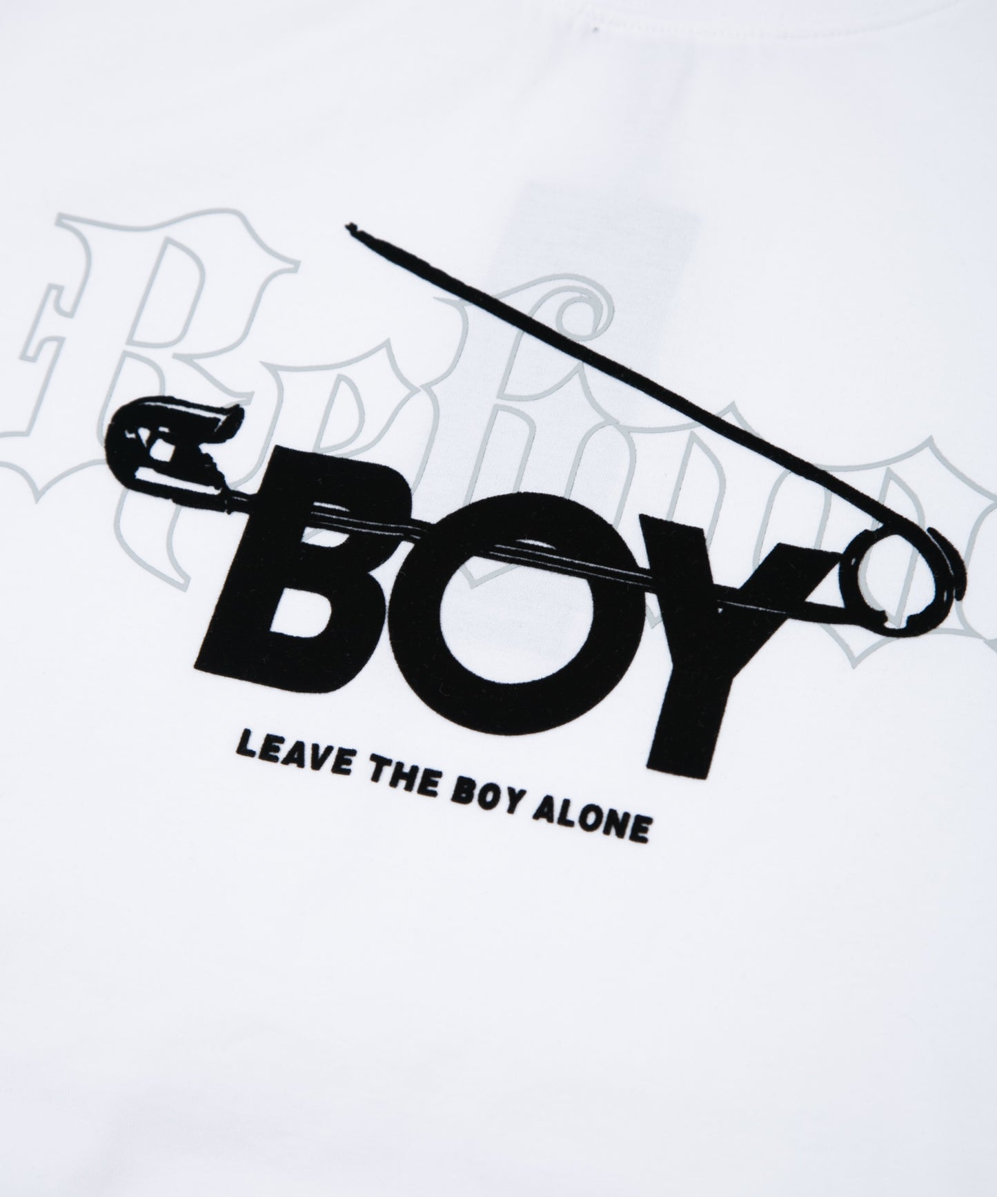 BOY SAFETY PIN TEE WHITE【B223M0170501】