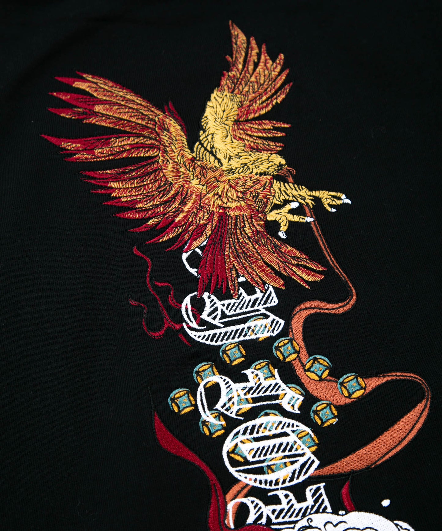 JACQUARD&EMBROIDERY SWEAT BLACK【B223N0370002】