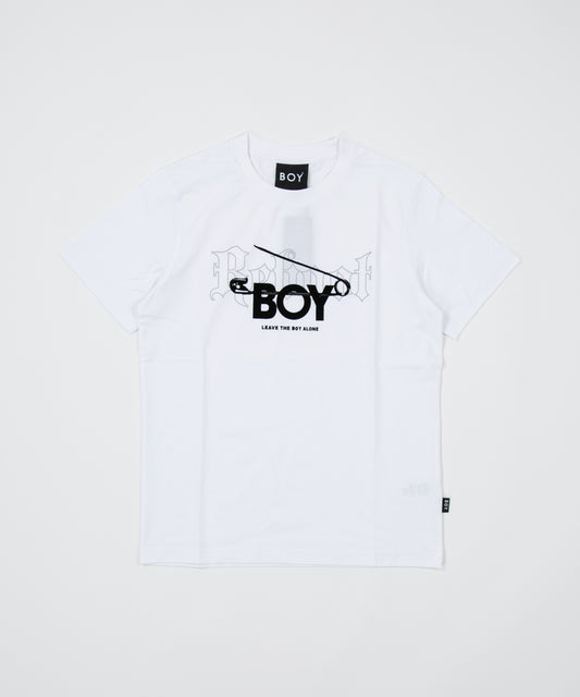 BOY SAFETY PIN TEE WHITE【B223M0170501】