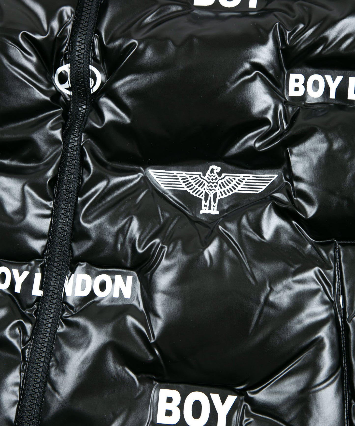 LOGO PATTERN DOWN VEST BLACK【B224N3000102】