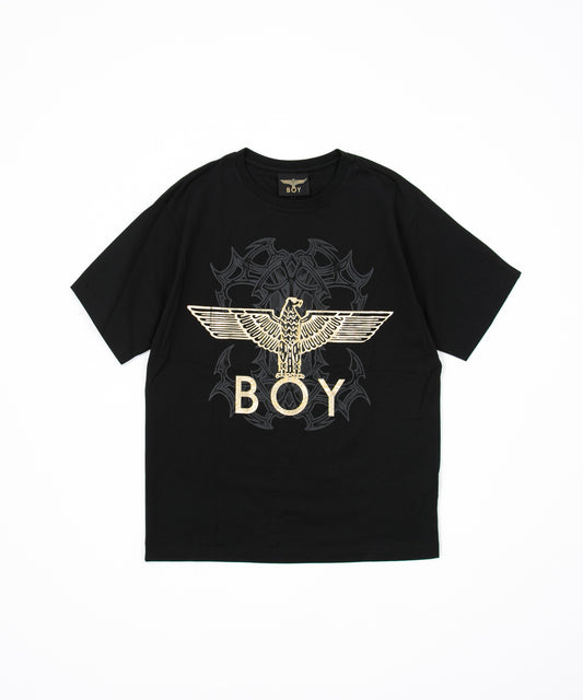 TRIBAL EAGLE TEE BLACK【B223N0100702】