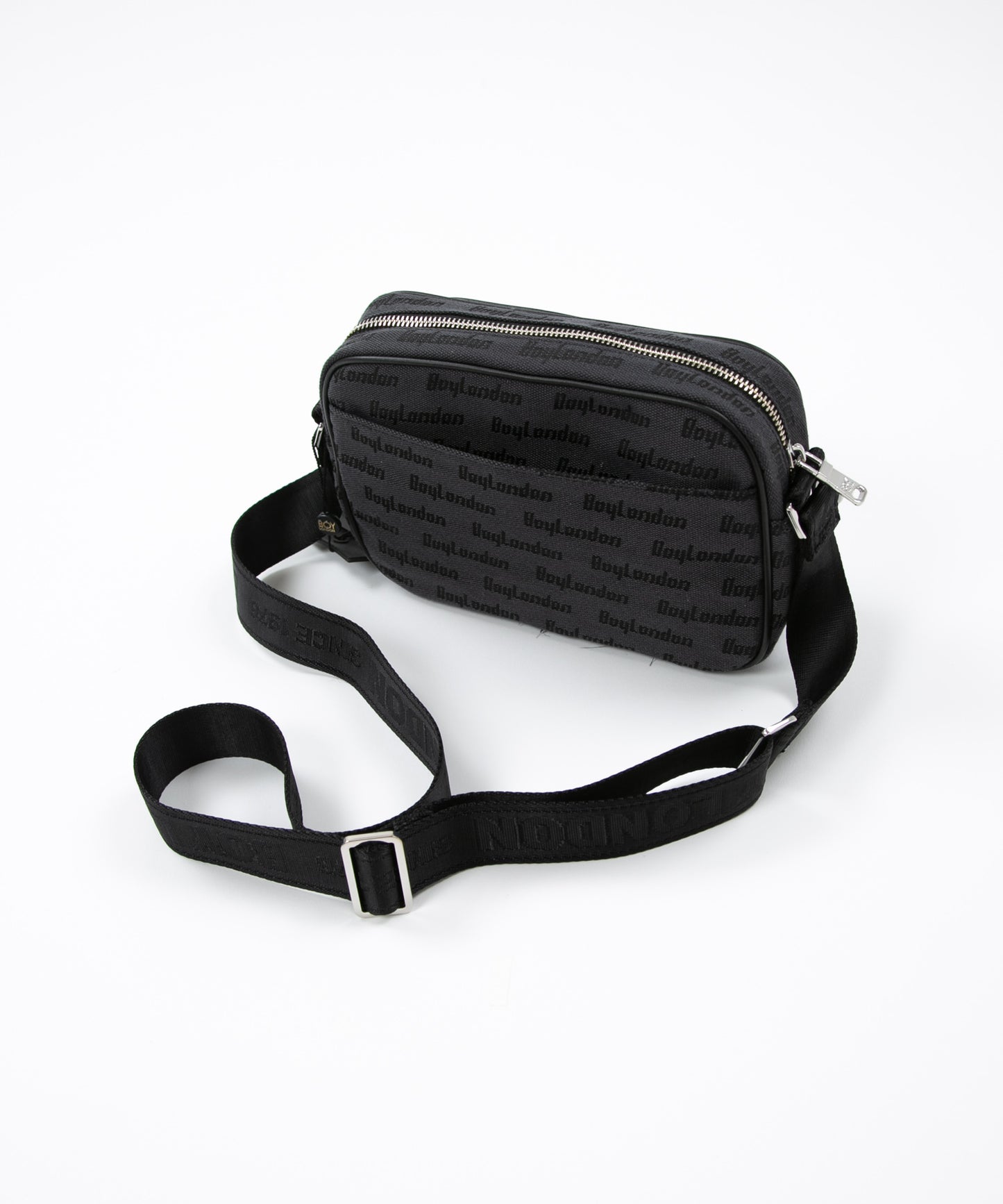CHAIN DESIGN SHOULDER BAG BLACK【B223N8500302】