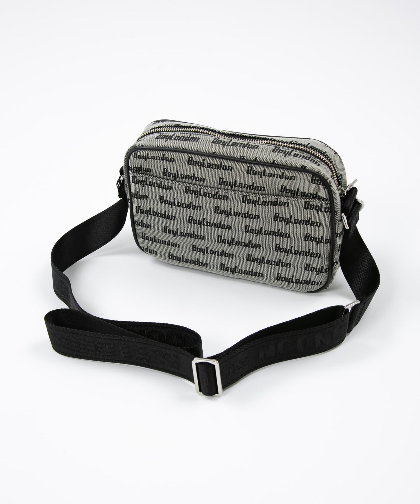 CHAIN DESIGN SHOULDER BAG GREY【B223N8500303】
