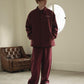 BOY EAGLE EMBROIDERY COACH JACKET WINE RED【B251N2500330】