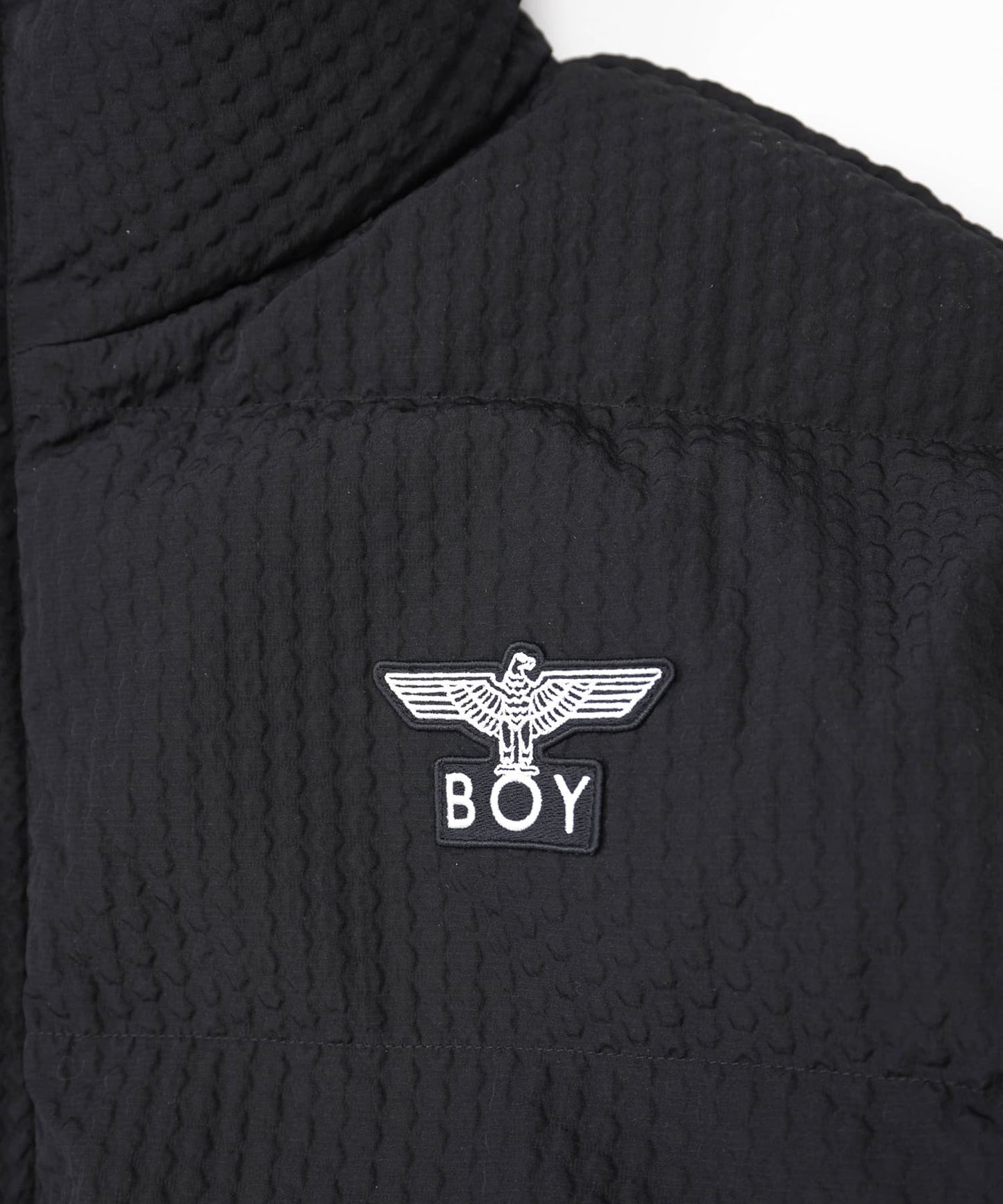 BOY JACQUARD CHIC DOWN JACKET BLACK【B244N2802502】