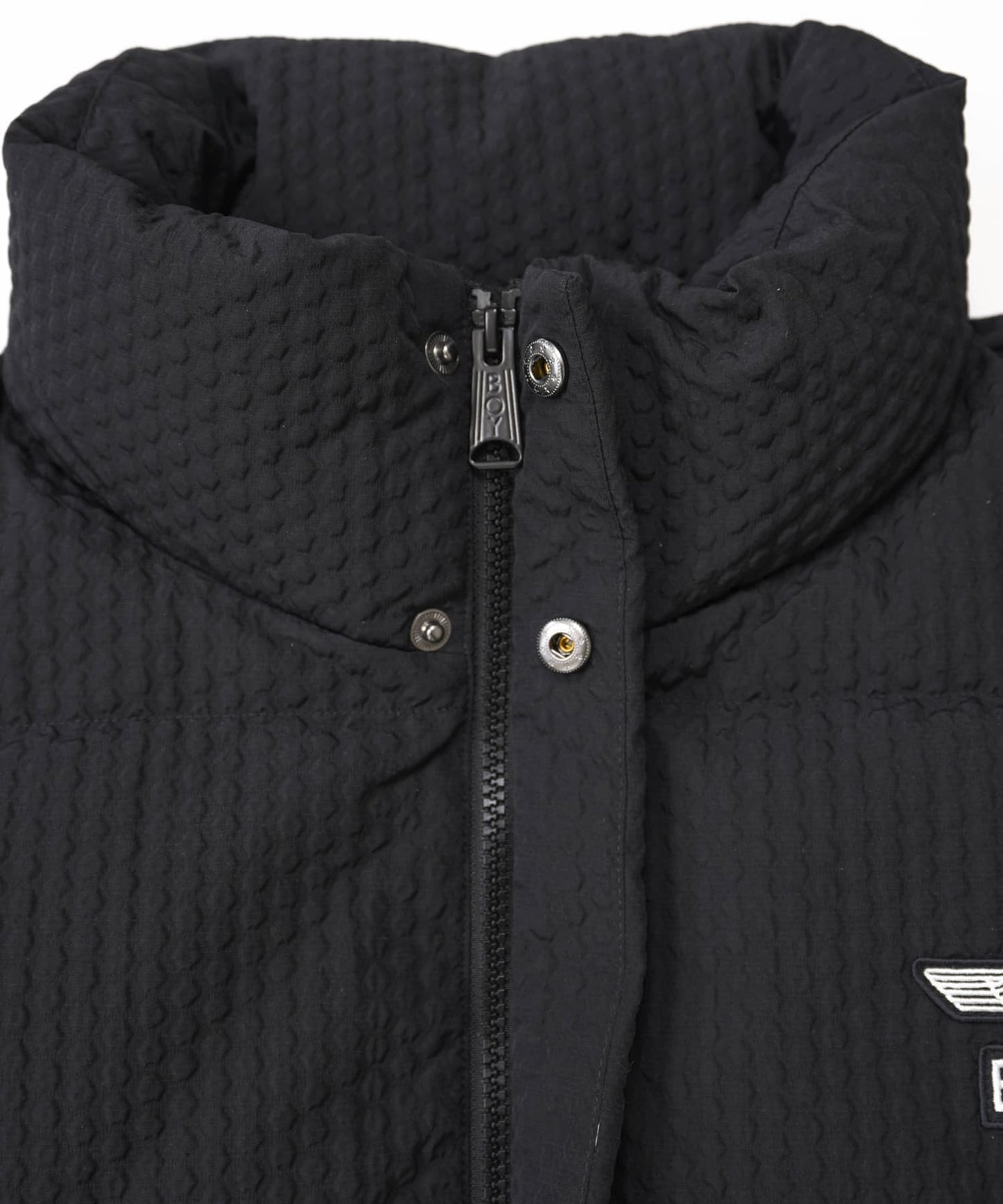 BOY JACQUARD CHIC DOWN JACKET BLACK【B244N2802502】