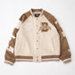 EARTHY STADIUM JUMPER KHAKI BROWN【B244N2303411】