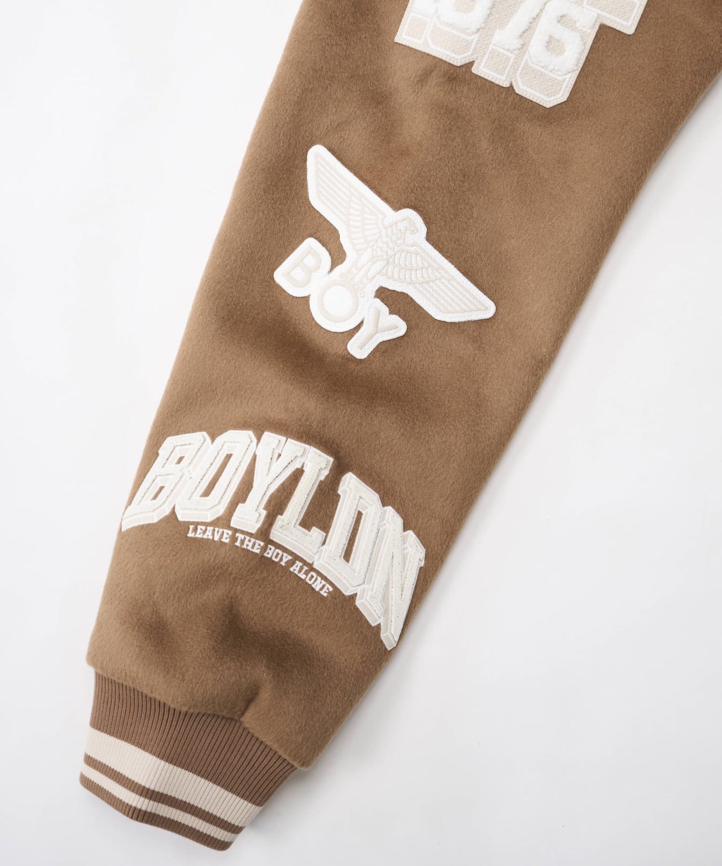 EARTHY STADIUM JUMPER KHAKI BROWN【B244N2303411】