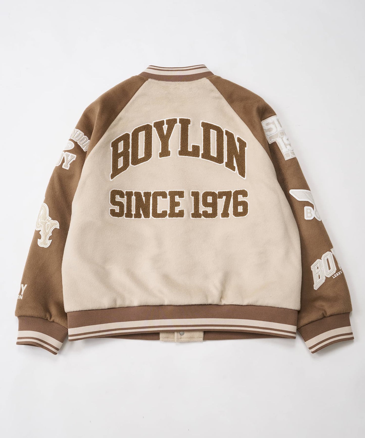 EARTHY STADIUM JUMPER KHAKI BROWN【B244N2303411】