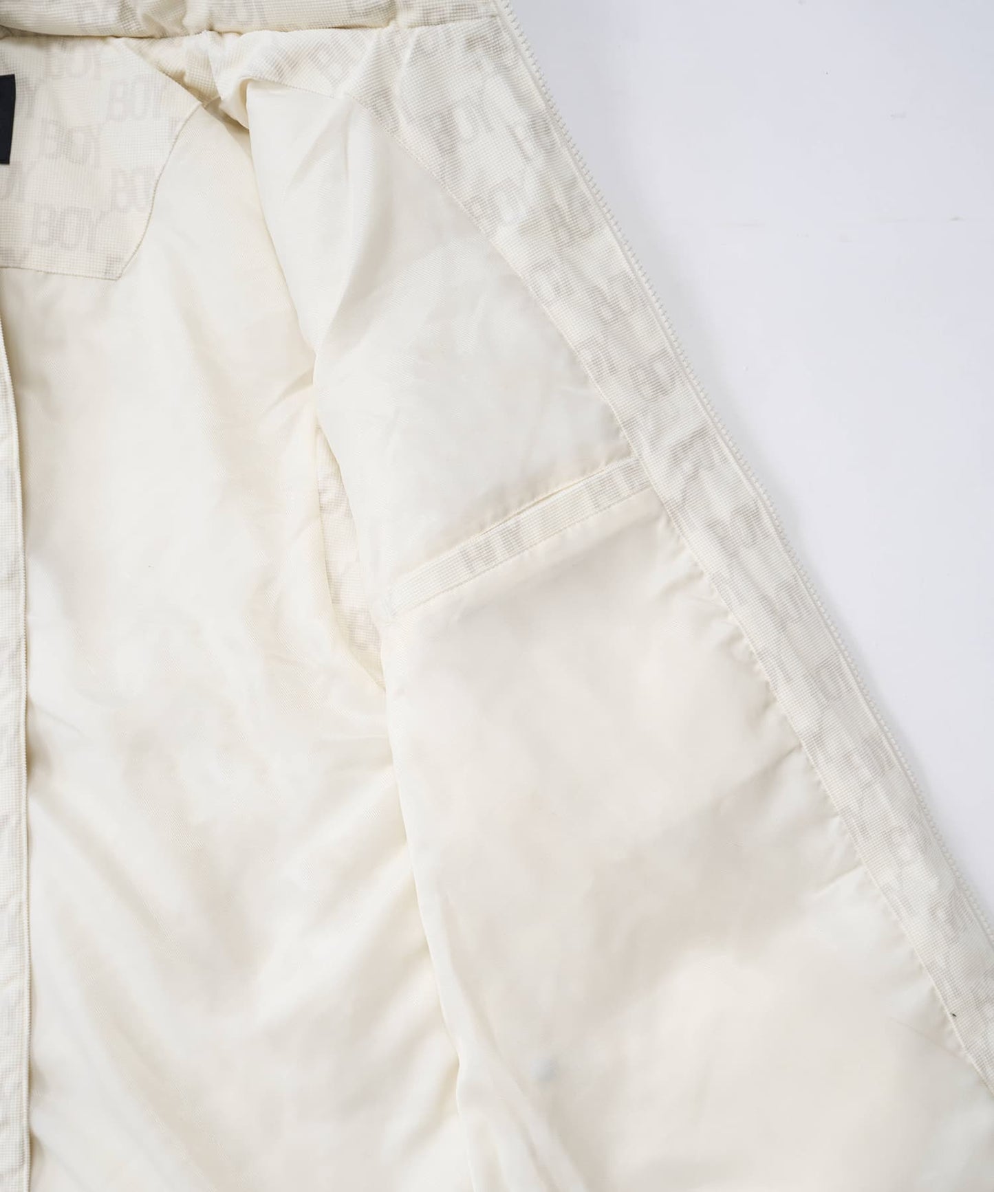 BOY HOODED DOWN VEST CREAMY WHITE【B244N3001031】