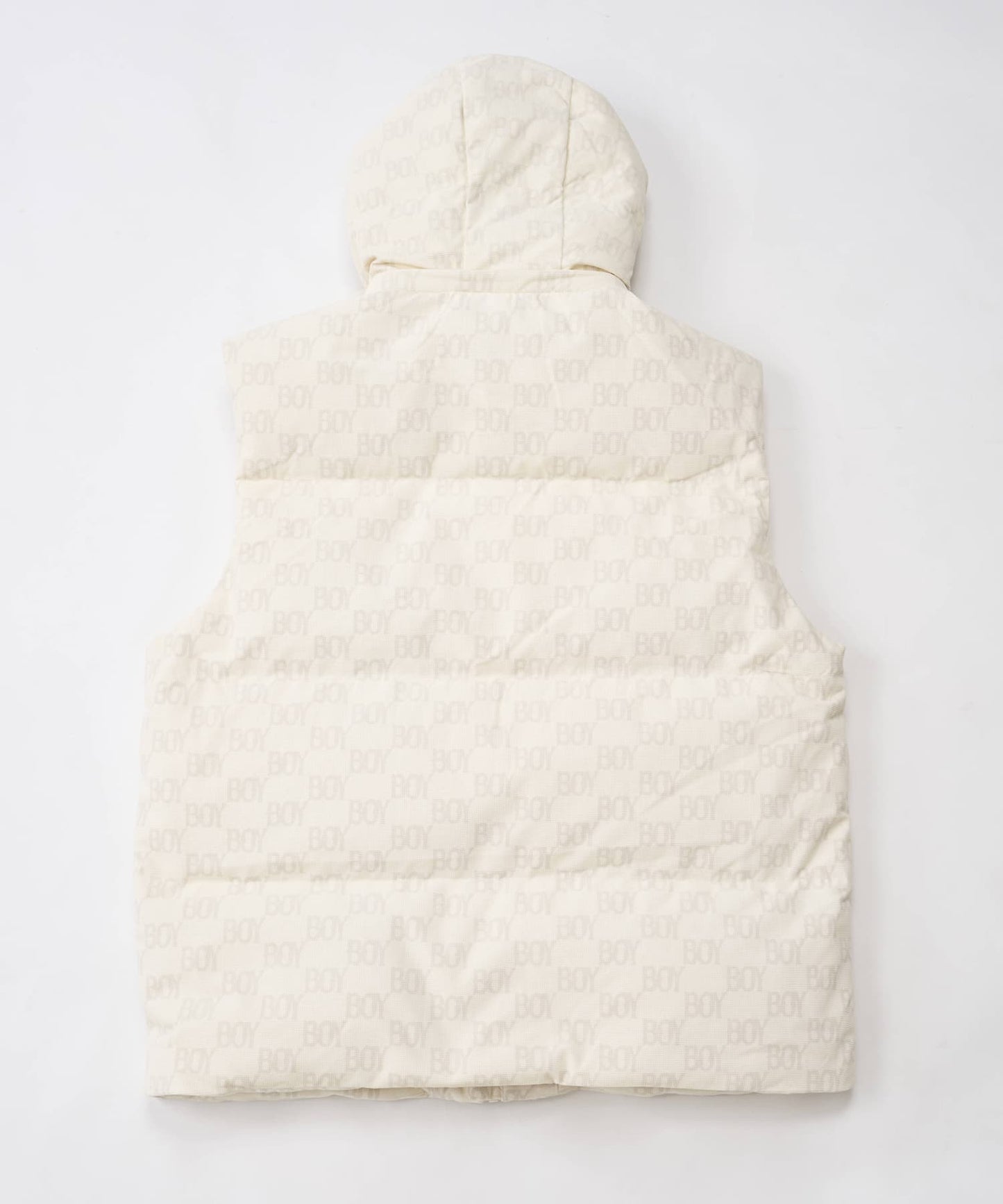 BOY HOODED DOWN VEST CREAMY WHITE【B244N3001031】