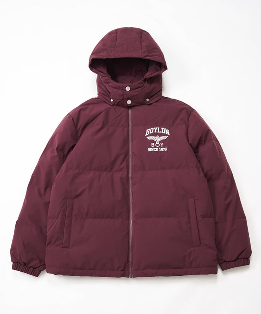 EAGLE EMBROIDERY REGULAR DOWN JACKET WINE RED【B244N2803430】