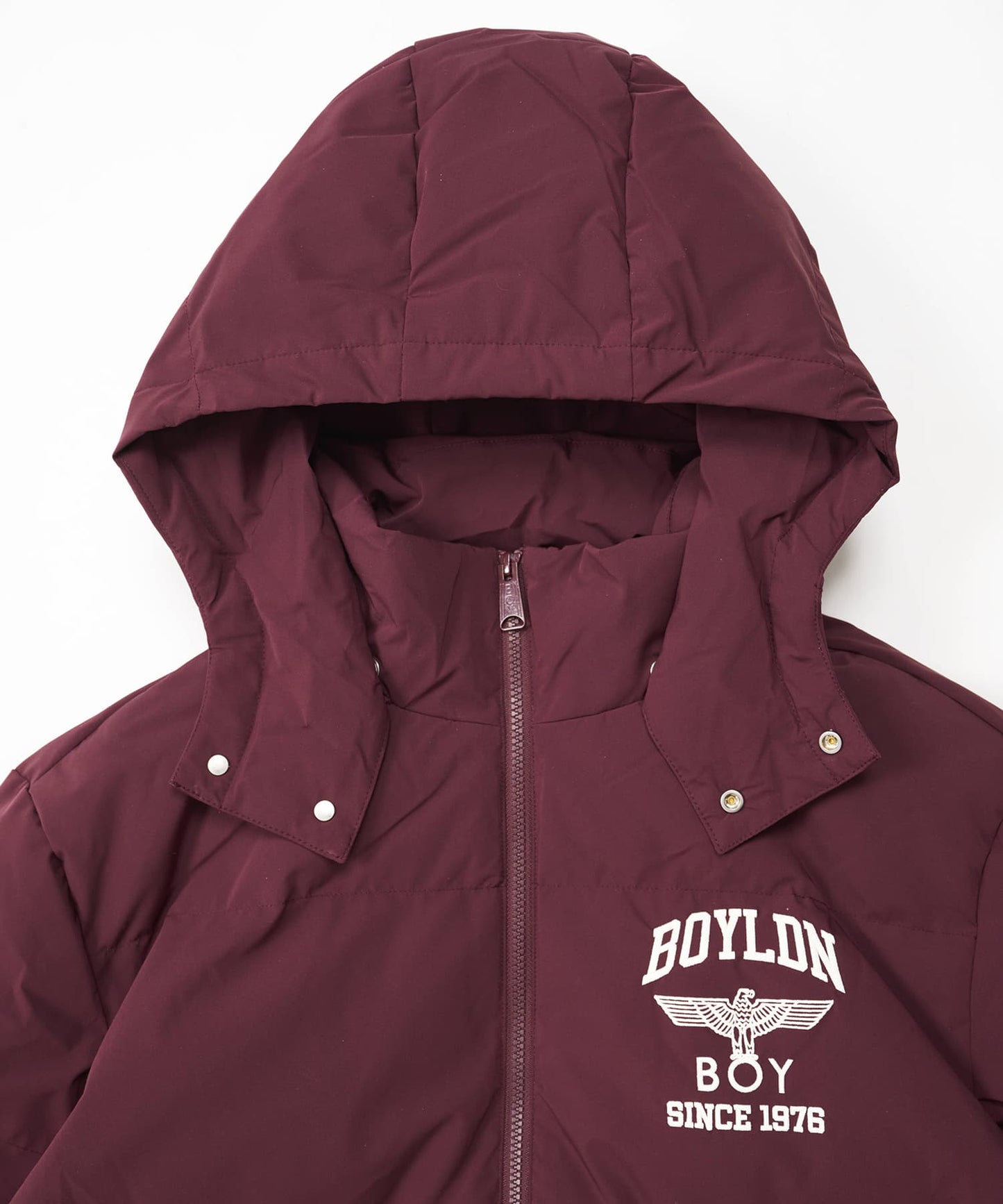 EAGLE EMBROIDERY REGULAR DOWN JACKET WINE RED【B244N2803430】