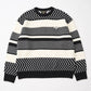 BOYLONDON PUZZLE KNIT BLACK WHITE【B244N6000702】