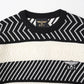 BOYLONDON PUZZLE KNIT BLACK WHITE【B244N6000702】