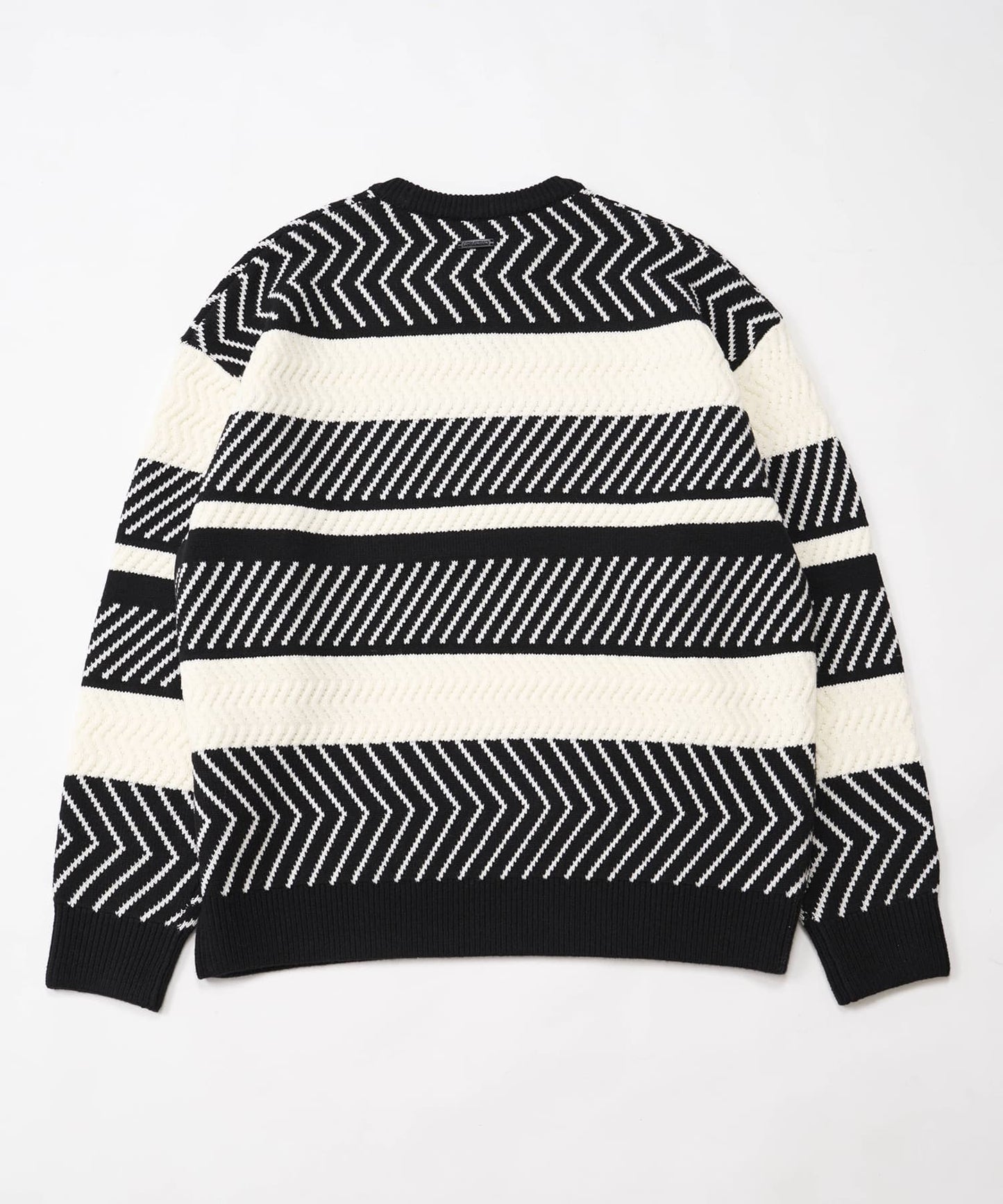 BOYLONDON PUZZLE KNIT BLACK WHITE【B244N6000702】