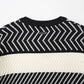 BOYLONDON PUZZLE KNIT BLACK WHITE【B244N6000702】