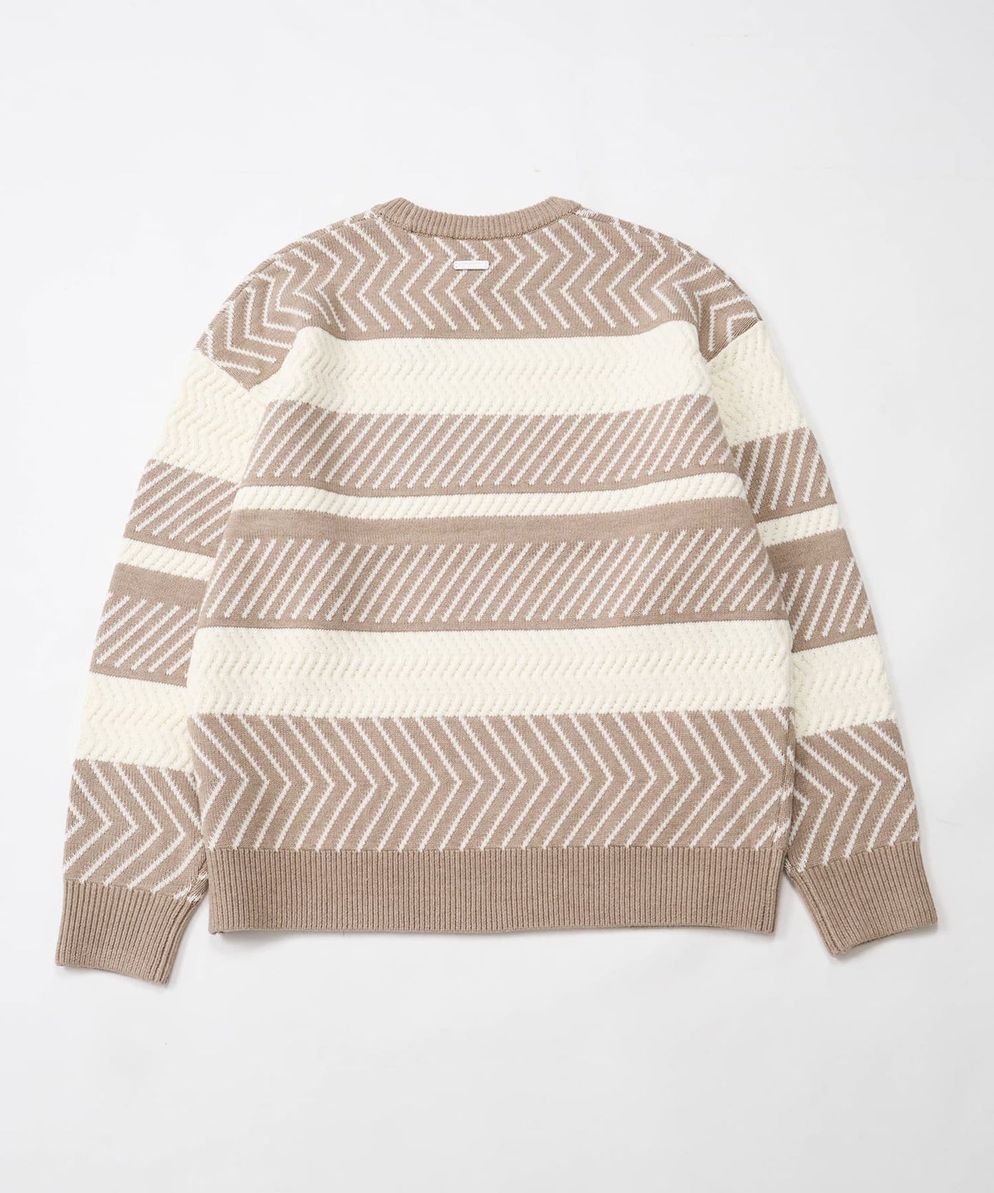 BOYLONDON PUZZLE KNIT KHAKI WHITE【B244N6000711】