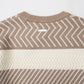 BOYLONDON PUZZLE KNIT KHAKI WHITE【B244N6000711】