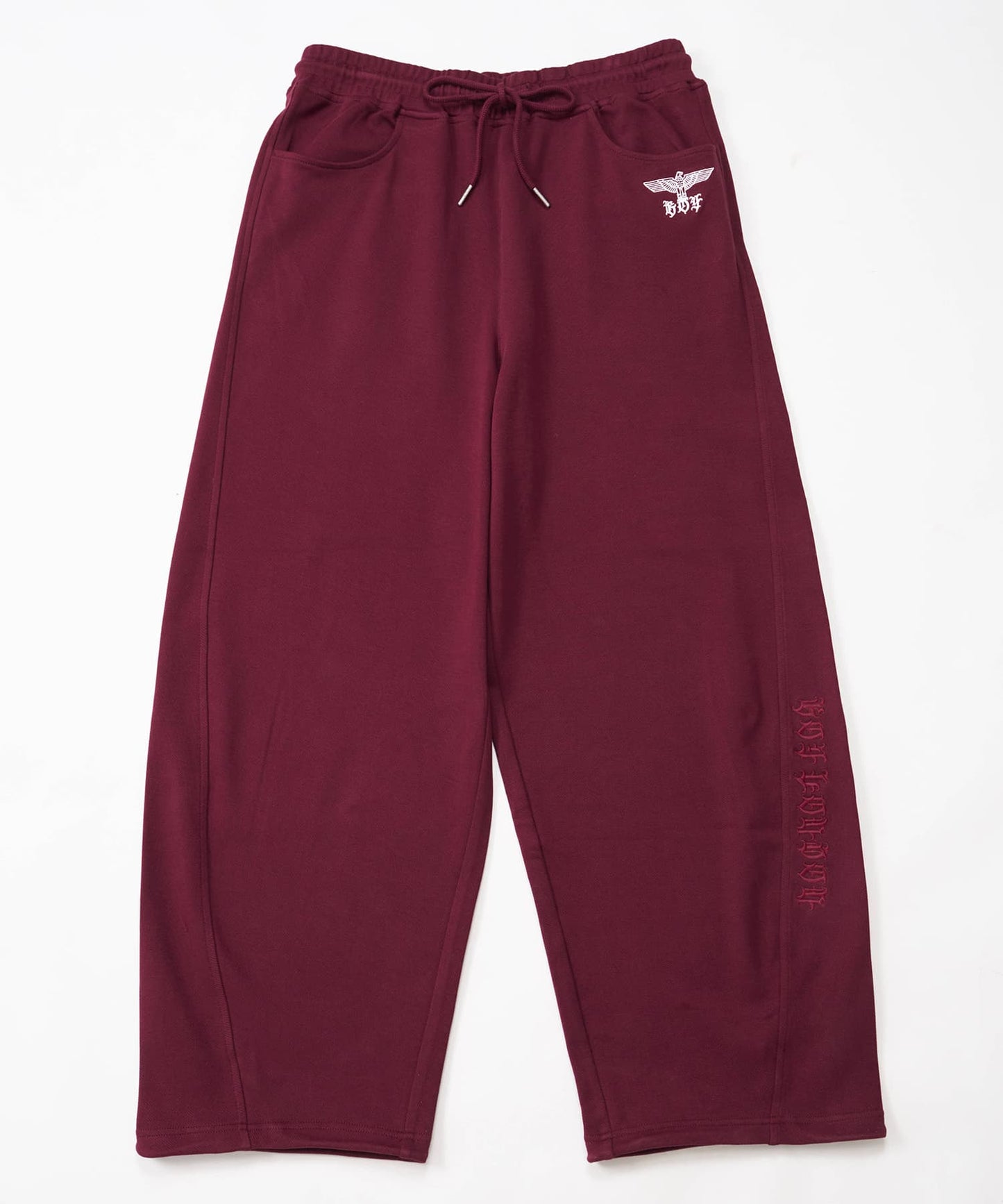 BOY LOOSE SWEAT PANTS WINE RED【B251N1501230】