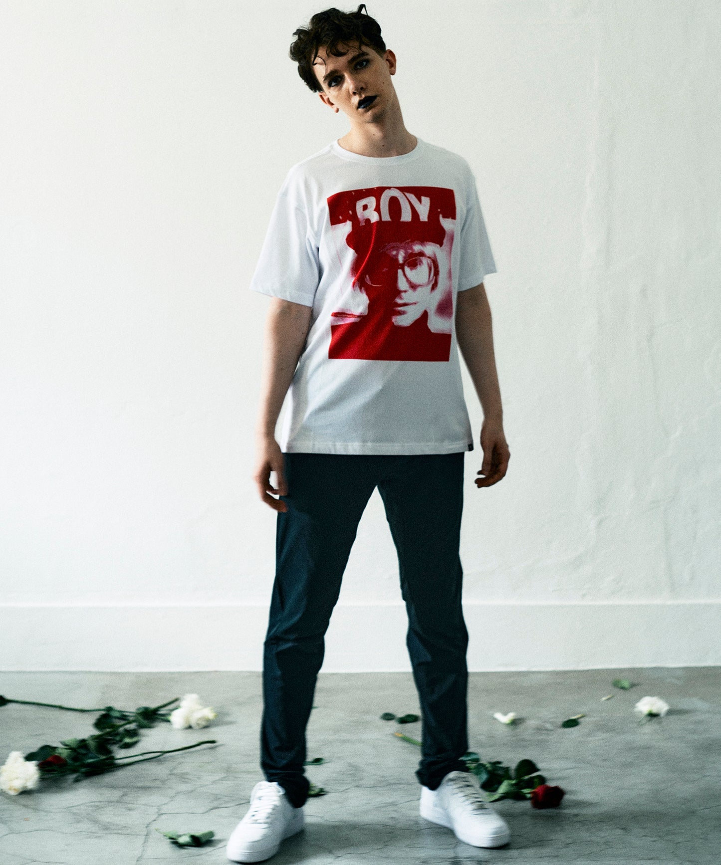 Andy Warhol TEE WHITE×RED【AFJ-Andy001】