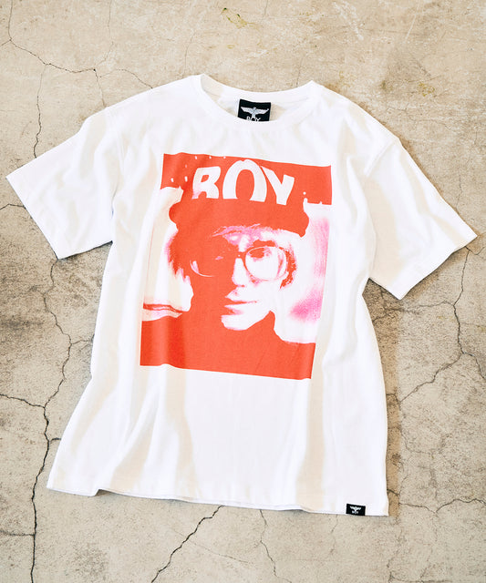 Andy Warhol TEE WHITE×RED【AFJ-Andy001】