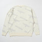Silver LOGO Jacquard Knit Pullover WHITE【B233N6090101】