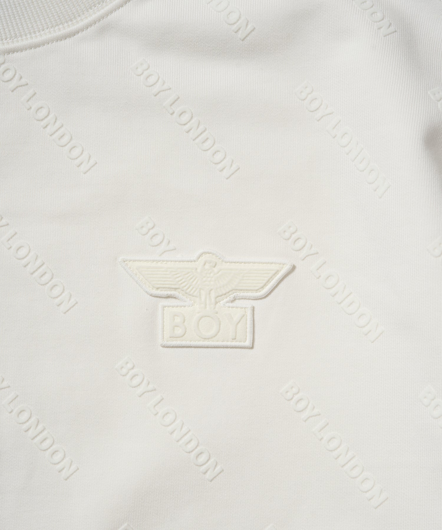 BOY Flocky Crew Sweat WHITE【B233N0301031】