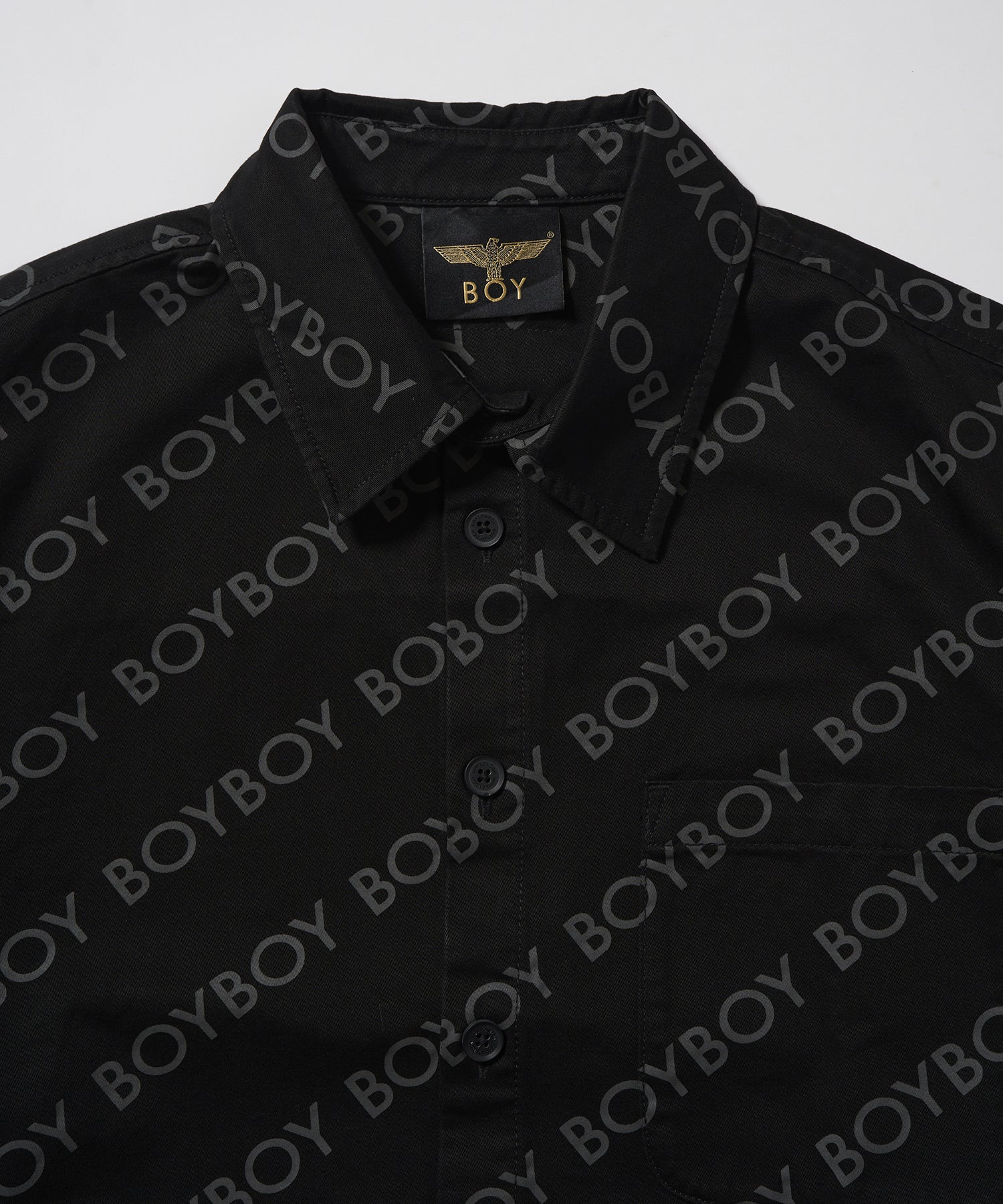 BOYBOY COTTON BIG Shirt BLACK【B233N2100802】 – BOY LONDON
