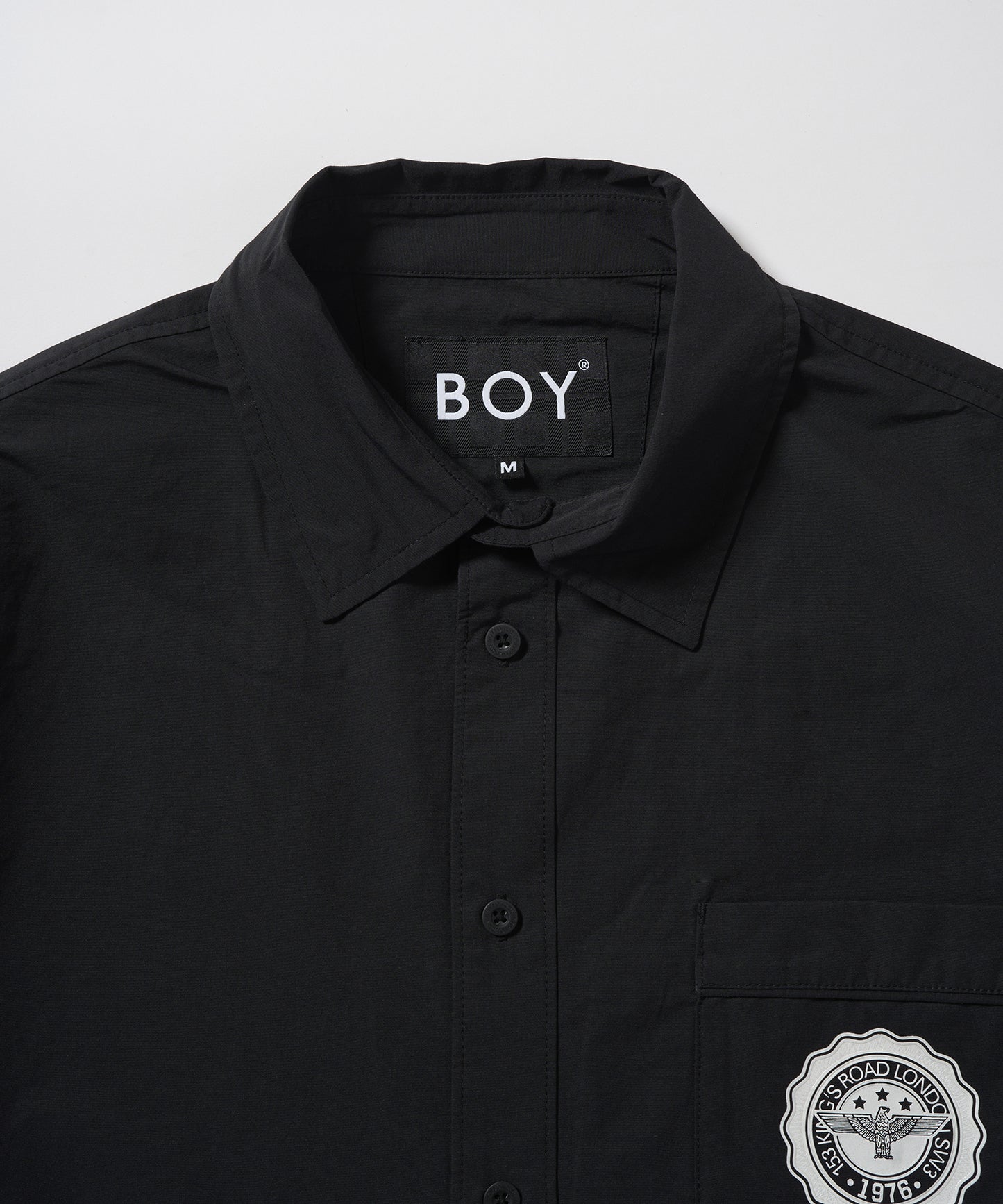 BOY LONDON SIDE LOGO Nylon Shirt BLACK【B233N2100202】