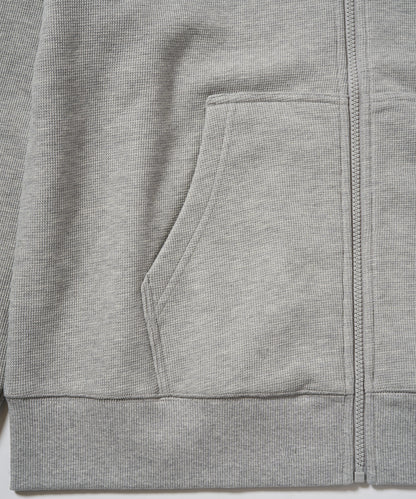 BOY KANOKO Fleece Full Zip Hoodie GRAY【B233N0600703】