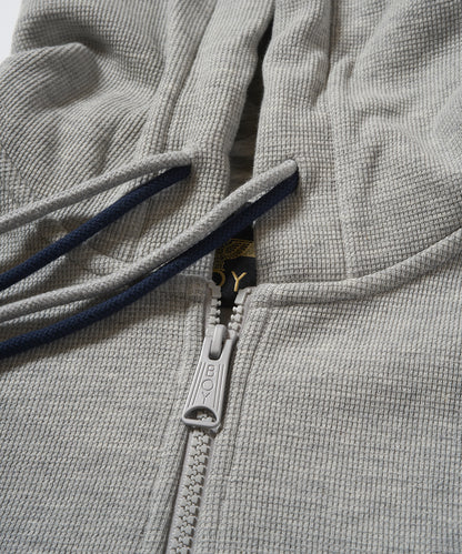 BOY KANOKO Fleece Full Zip Hoodie GRAY【B233N0600703】