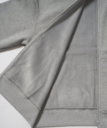 BOY KANOKO Fleece Full Zip Hoodie GRAY【B233N0600703】