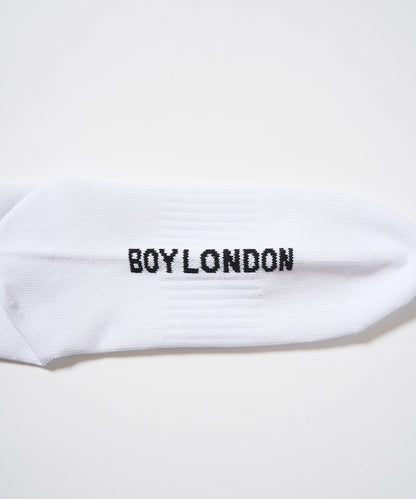 BOY LOGO REGULAR SOCKS WHITE【B233N8300201】