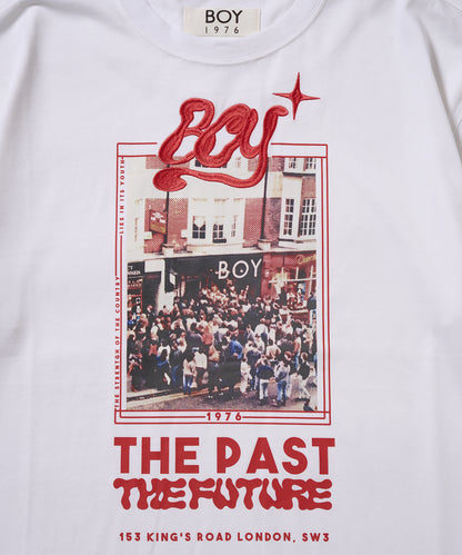 BOY 1976 THE PAST Photo TEE WHITE【B233N0170501】