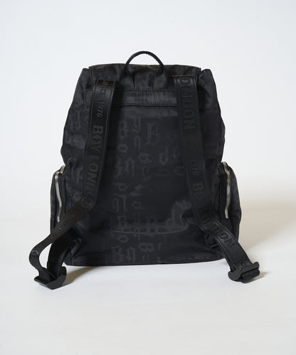 B-LOGO monogram BackPack BLACK【B233N8502202】