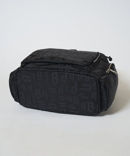 B-LOGO monogram BackPack BLACK【B233N8502202】
