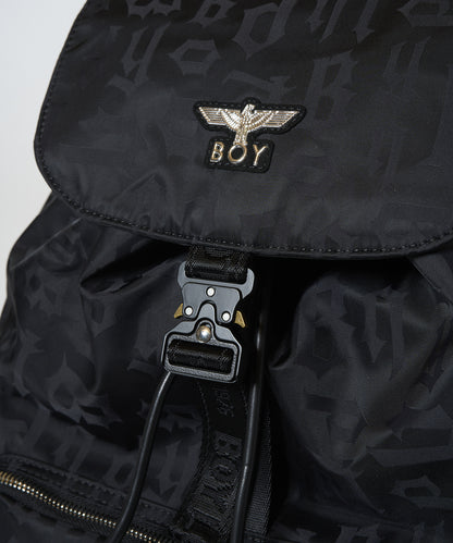 B-LOGO monogram BackPack BLACK【B233N8502202】