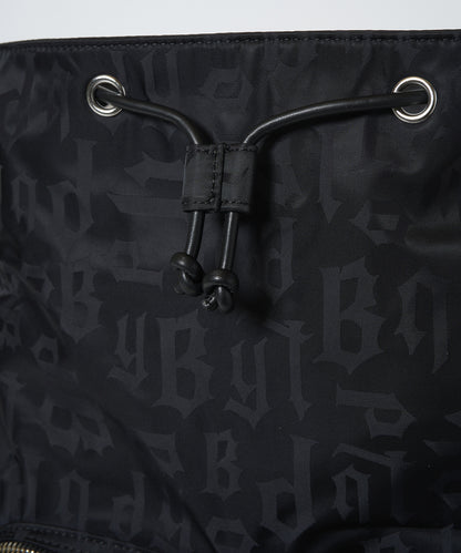 B-LOGO monogram BackPack BLACK【B233N8502202】