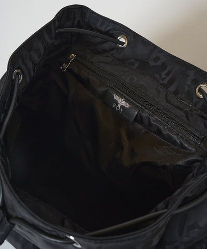 B-LOGO monogram BackPack BLACK【B233N8502202】