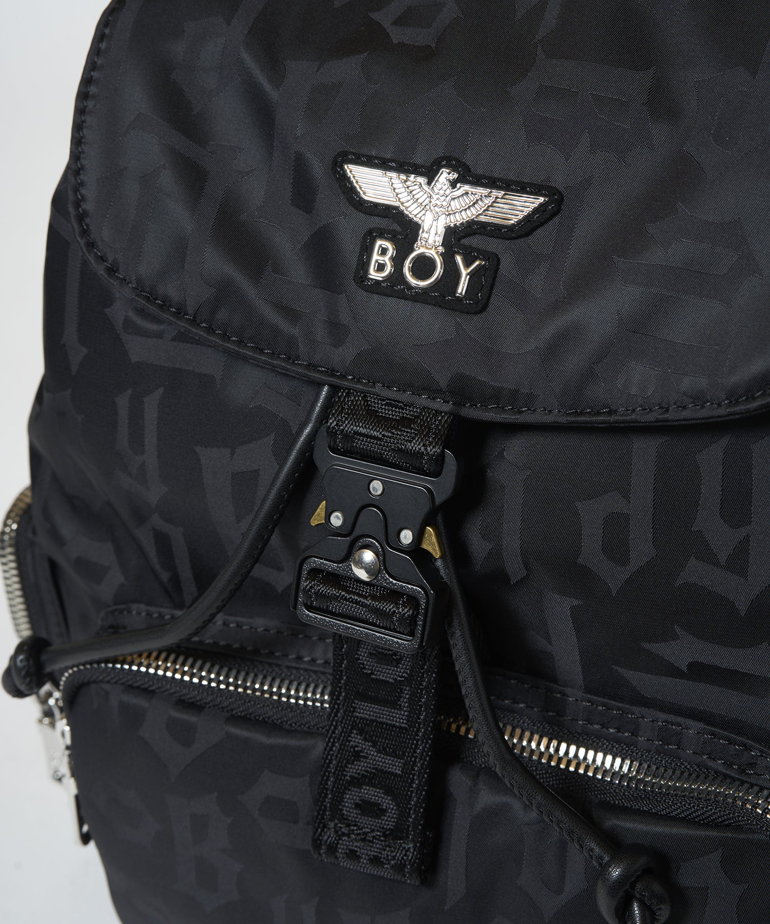 B-LOGO monogram Mini BackPack BLACK【B233N8502102】