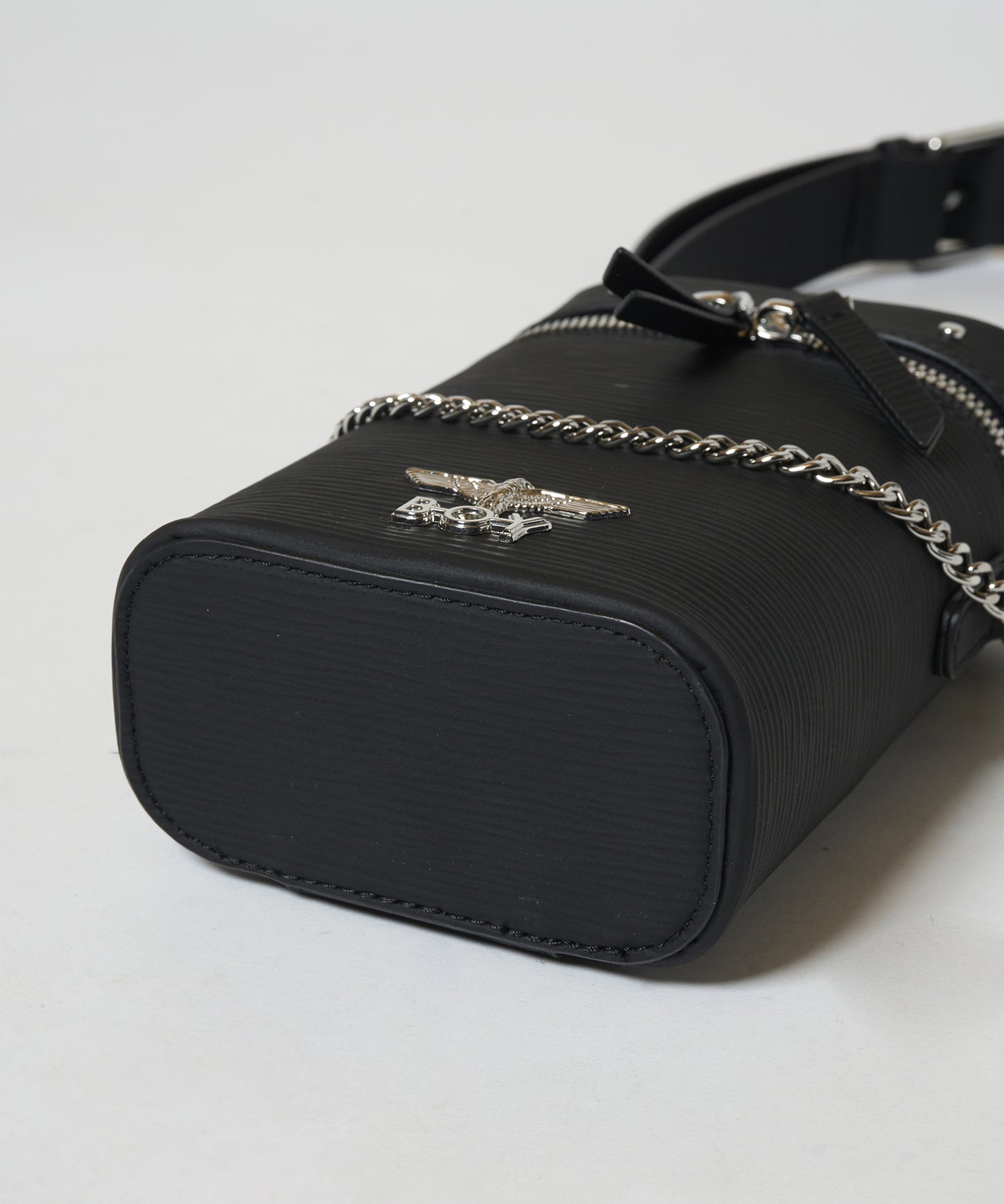 BOY Rubber Multi Pouch Bag BLACK【B233N8500102】